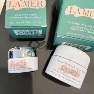 La Mer soft cream and eye balm intense